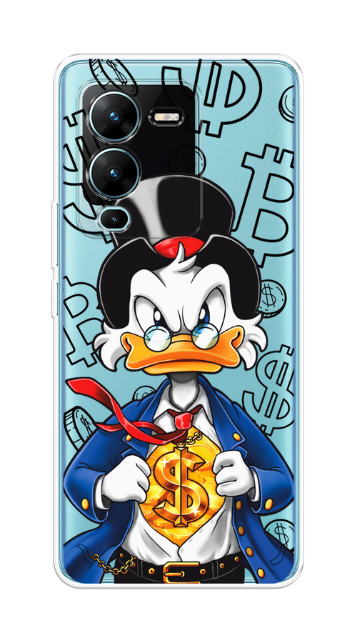

Чехол на Vivo V25 Pro 5G "Scrooge Goldman", Черный;белый;синий, 267450-1