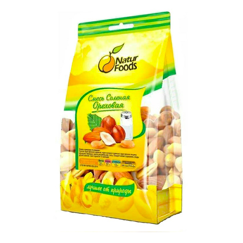 

Смесь орехов Natur Foods соленая 130 г