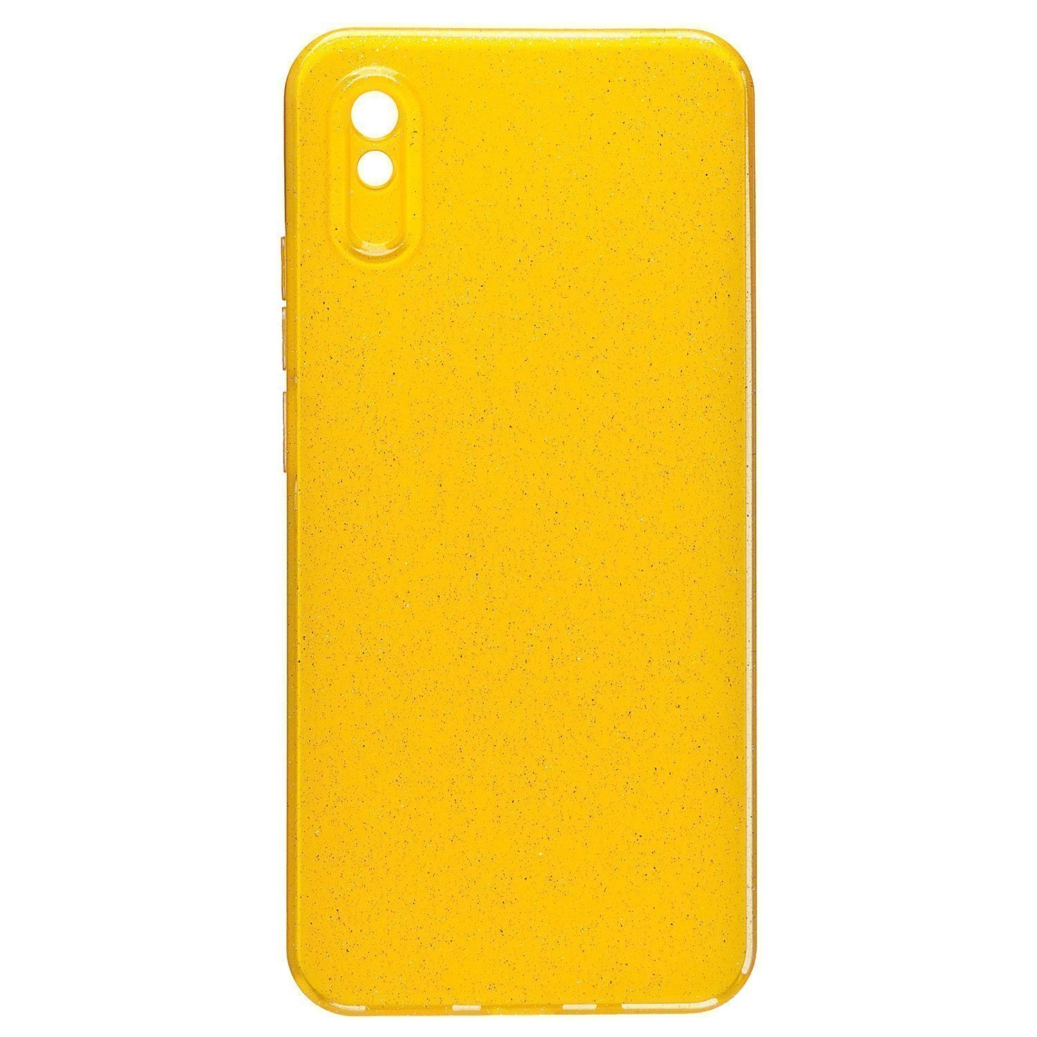 

Чехол Xiaomi Redmi 9A силиконовый с блестками 3 <желтый>
