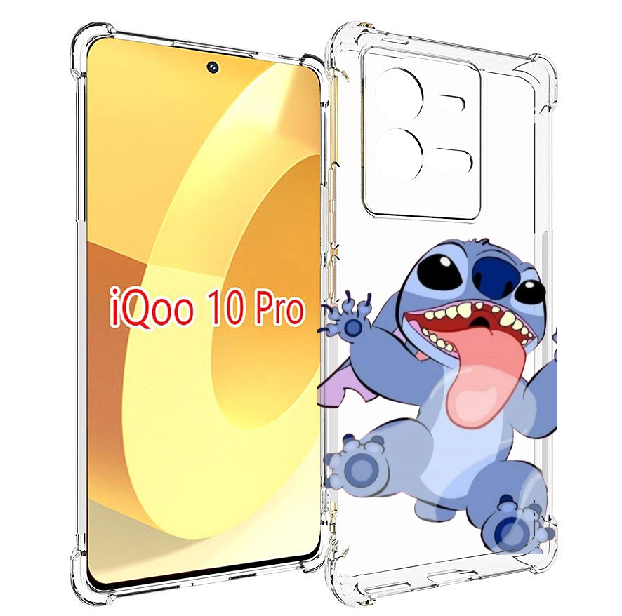 

Чехол MyPads большой-стич для Vivo iQOO 10 Pro, Прозрачный, Tocco