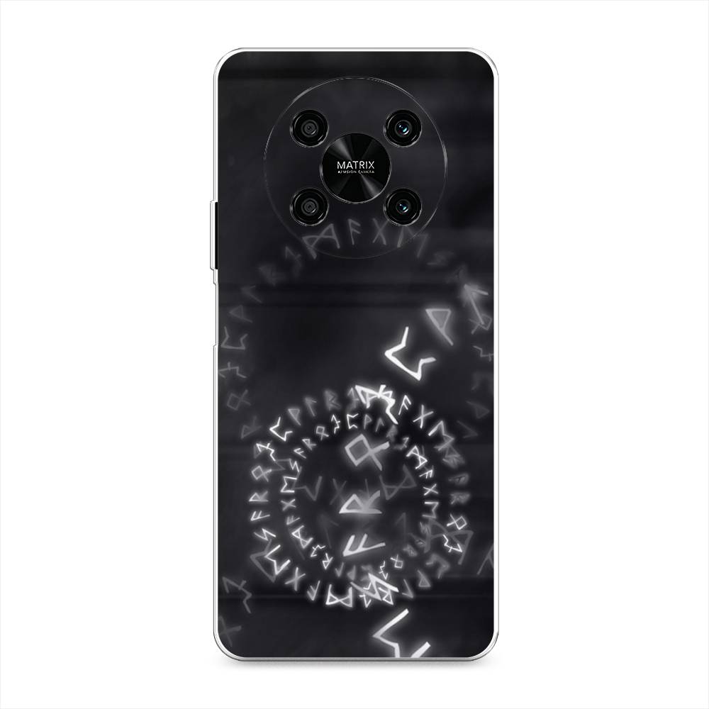 

Чехол на Honor X9 4G "Руны", Серый;черный, 6108150-3