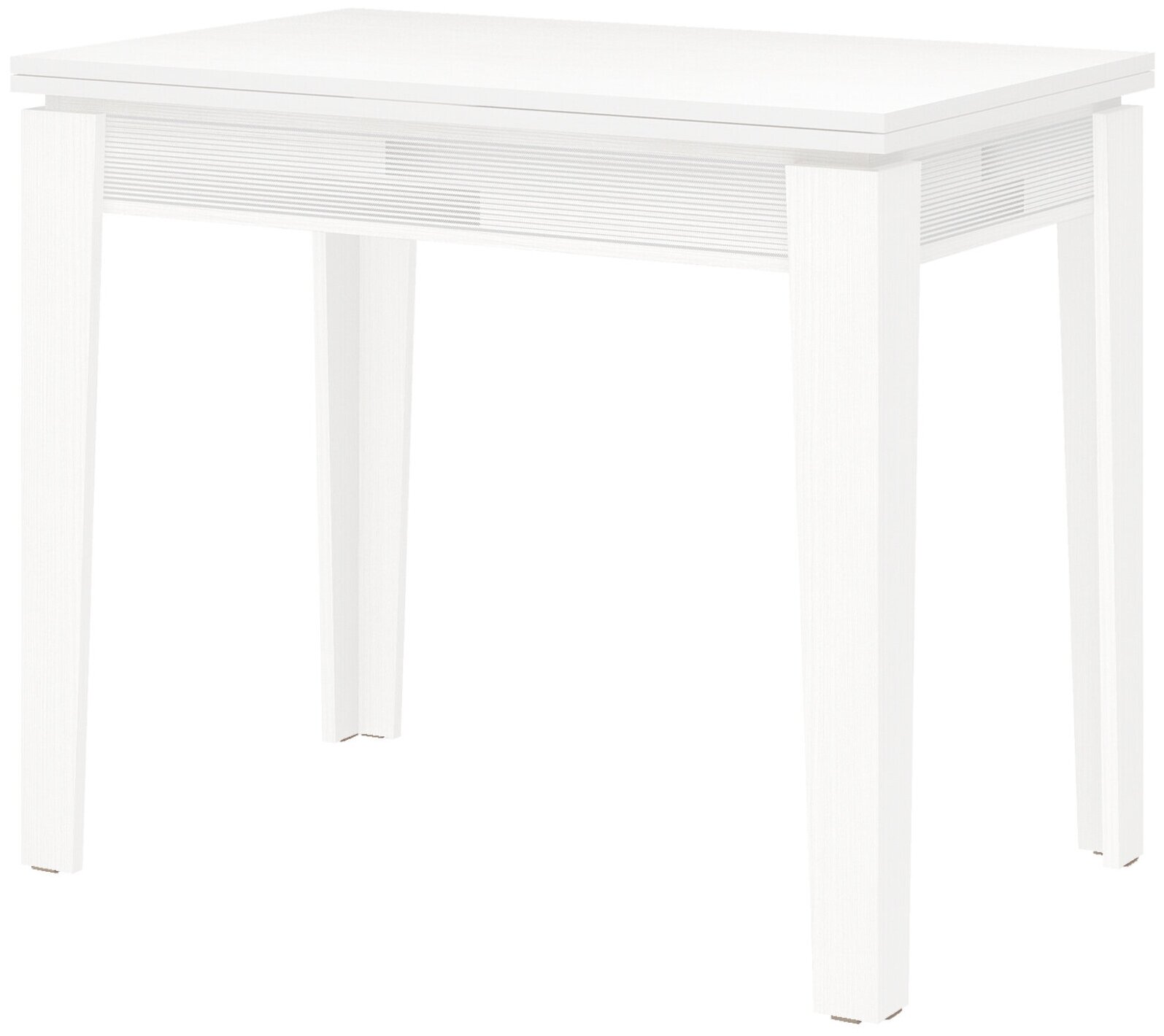 Стол обеденный Мебель для жизни раскладной Парма 10.1 Белый шпон