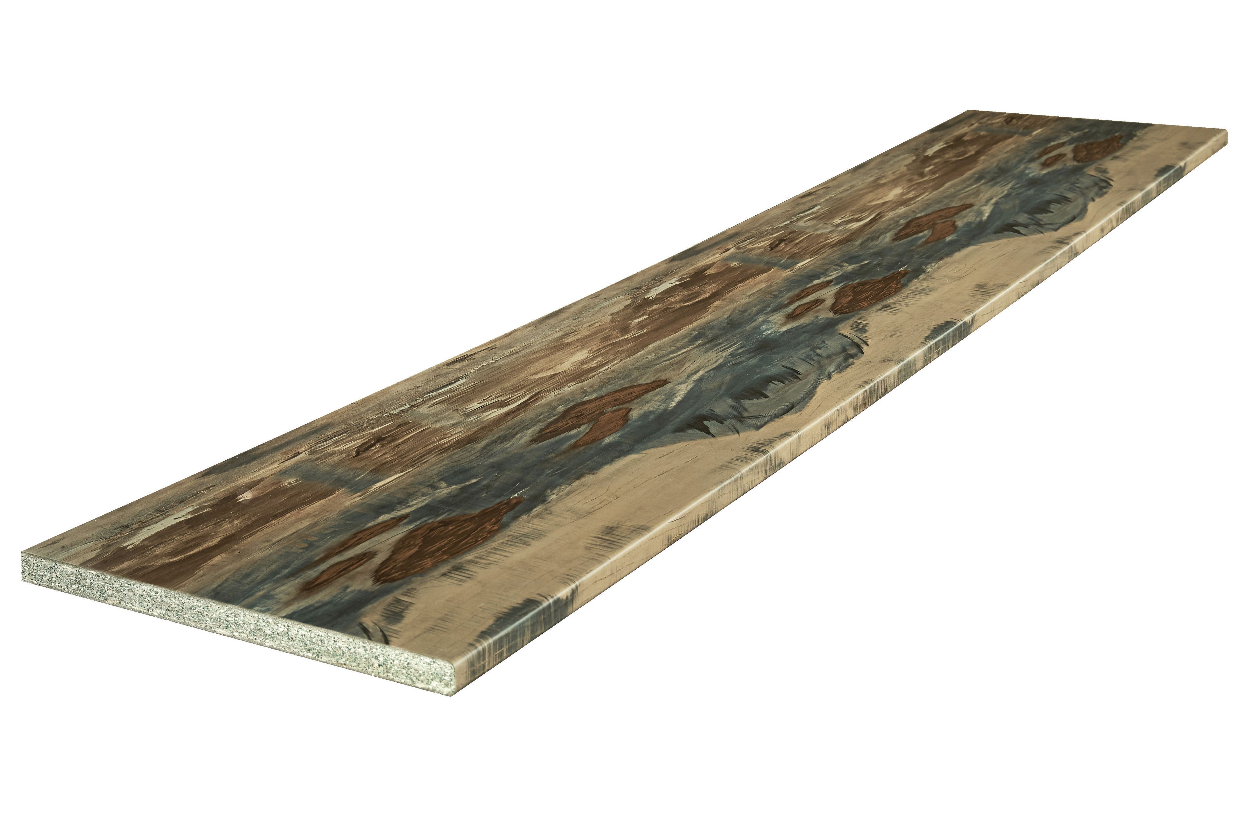 

Столешница для кухни Скиф 800х600x26мм с торцевыми планками, Алтай, Коричневый;серый;синий