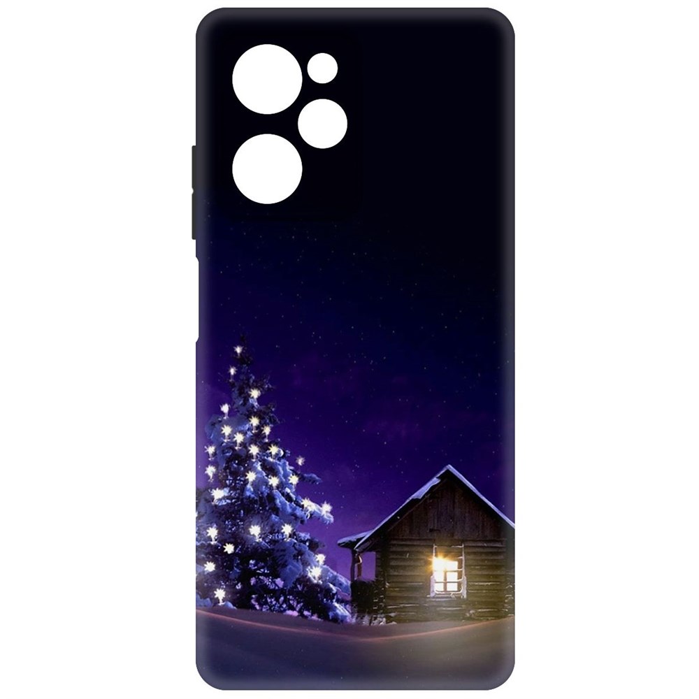 Чехол-накладка Софт Зимний домик для Poco X5 Pro