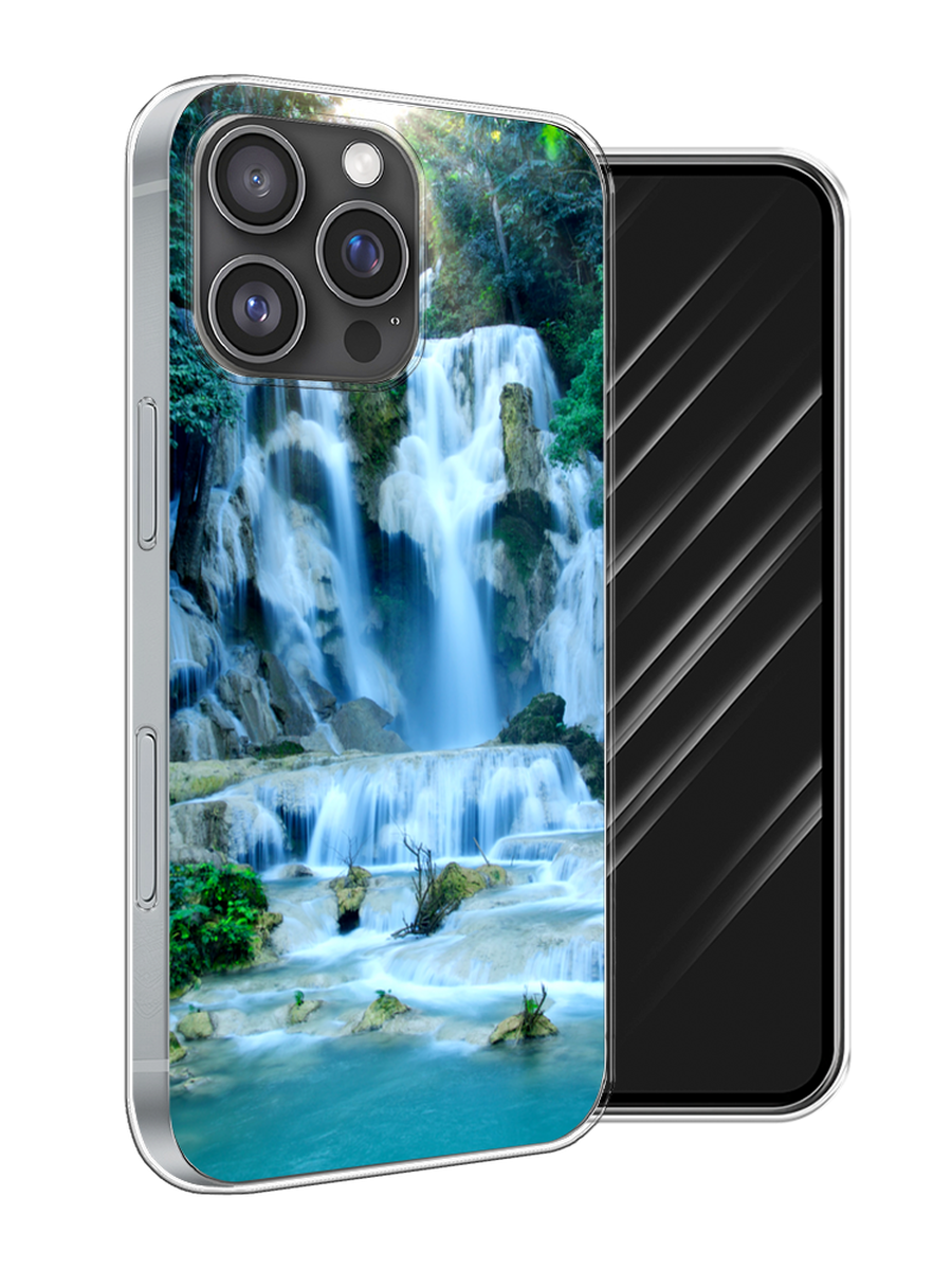 

Чехол Awog на Apple iPhone 16 Pro Max "Водопад 8", Голубой;зеленый, 16350-1