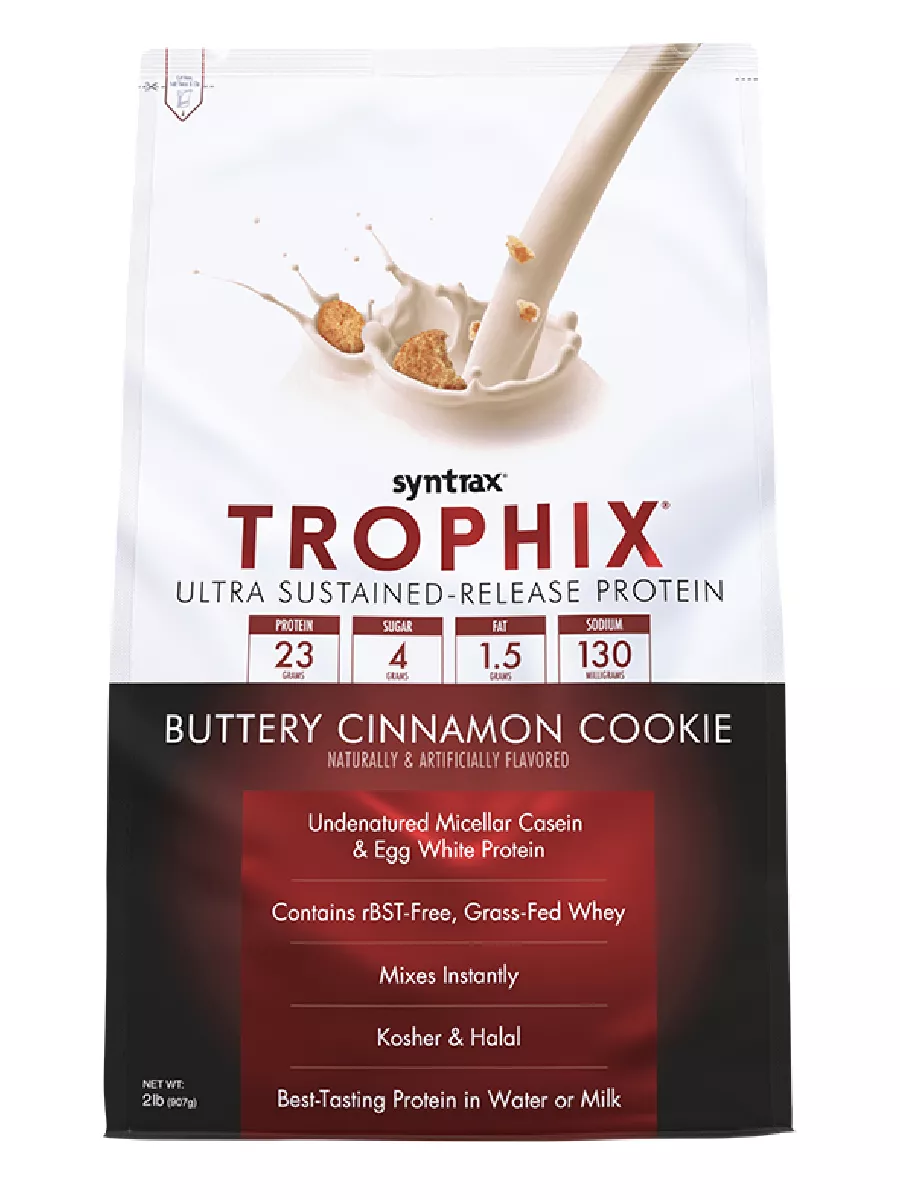 Протеин Syntrax Trophix Buttery Cinnamon Cookie 907 г Сдобное печенье с корицей 3399₽