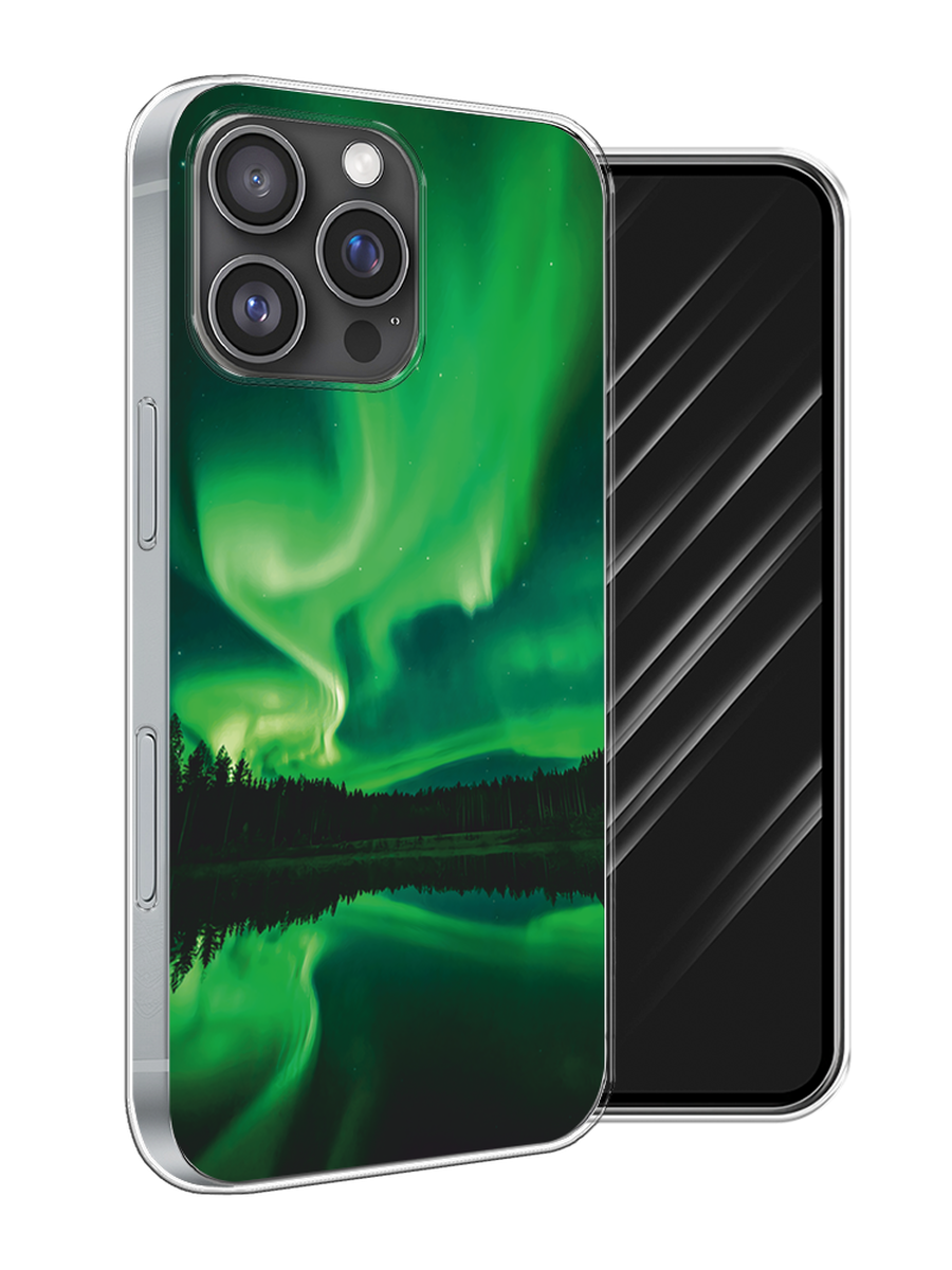 

Чехол Awog на Apple iPhone 16 Pro Max "Ночные пейзажи 7", Зеленый;черный, 16350-1