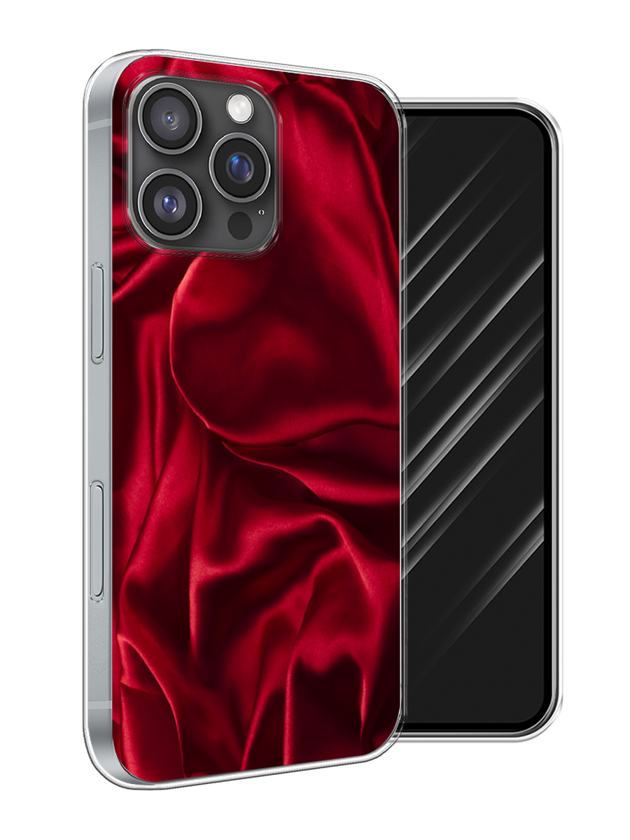 

Чехол Awog на Apple iPhone 16 Pro Max "Текстура красный шелк", 16350-1