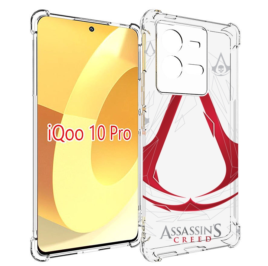 

Чехол MyPads ассасин-крид-знак для Vivo iQOO 10 Pro, Прозрачный, Tocco