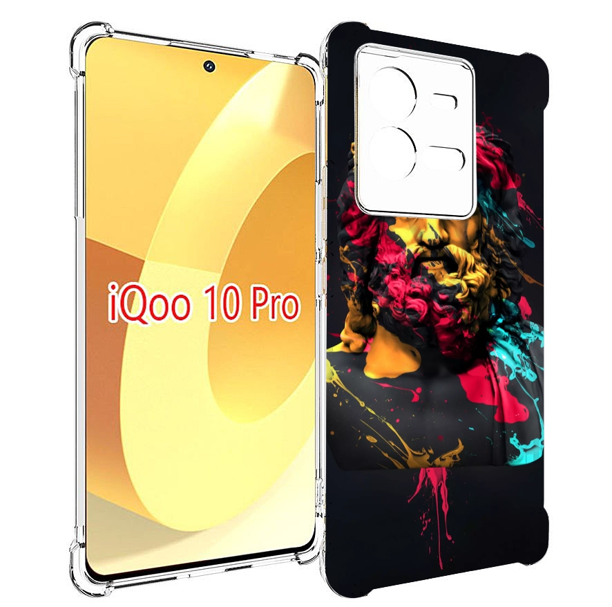 

Чехол MyPads арт-статуя-краски для Vivo iQOO 10 Pro, Прозрачный, Tocco