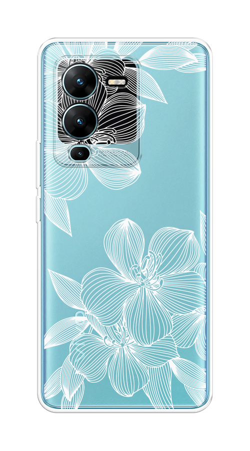 

Чехол на Vivo V25 Pro 5G "Крокус", Белый;прозрачный, 267450-1