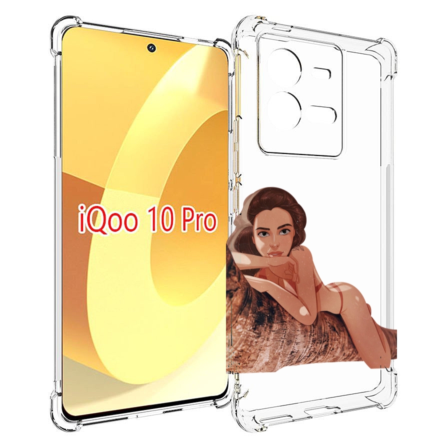 

Чехол MyPads амазонка-на-дереве для Vivo iQOO 10 Pro, Прозрачный, Tocco
