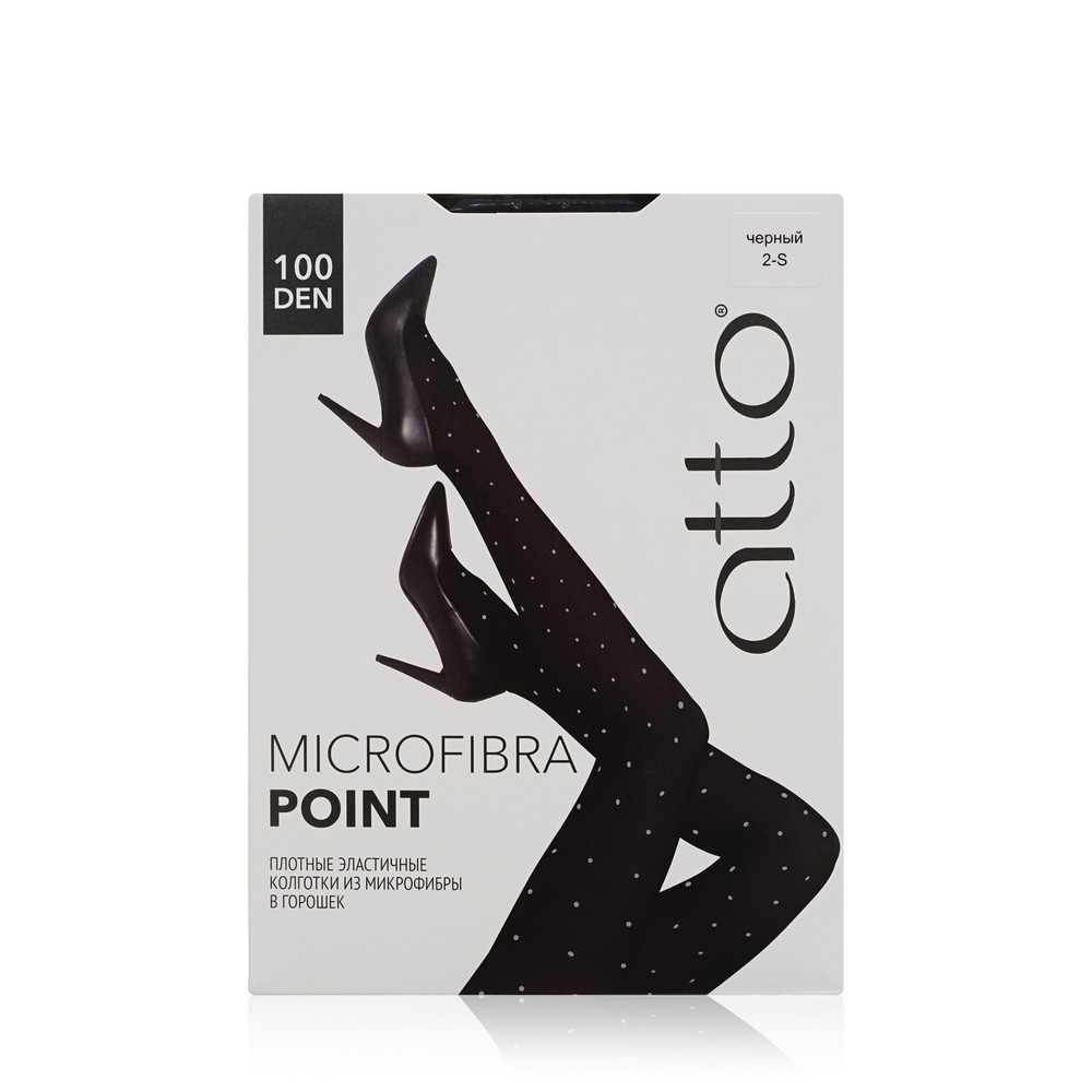 

Колготки женские Atto Microfibra Point черные 2, Черный, Microfibra Point