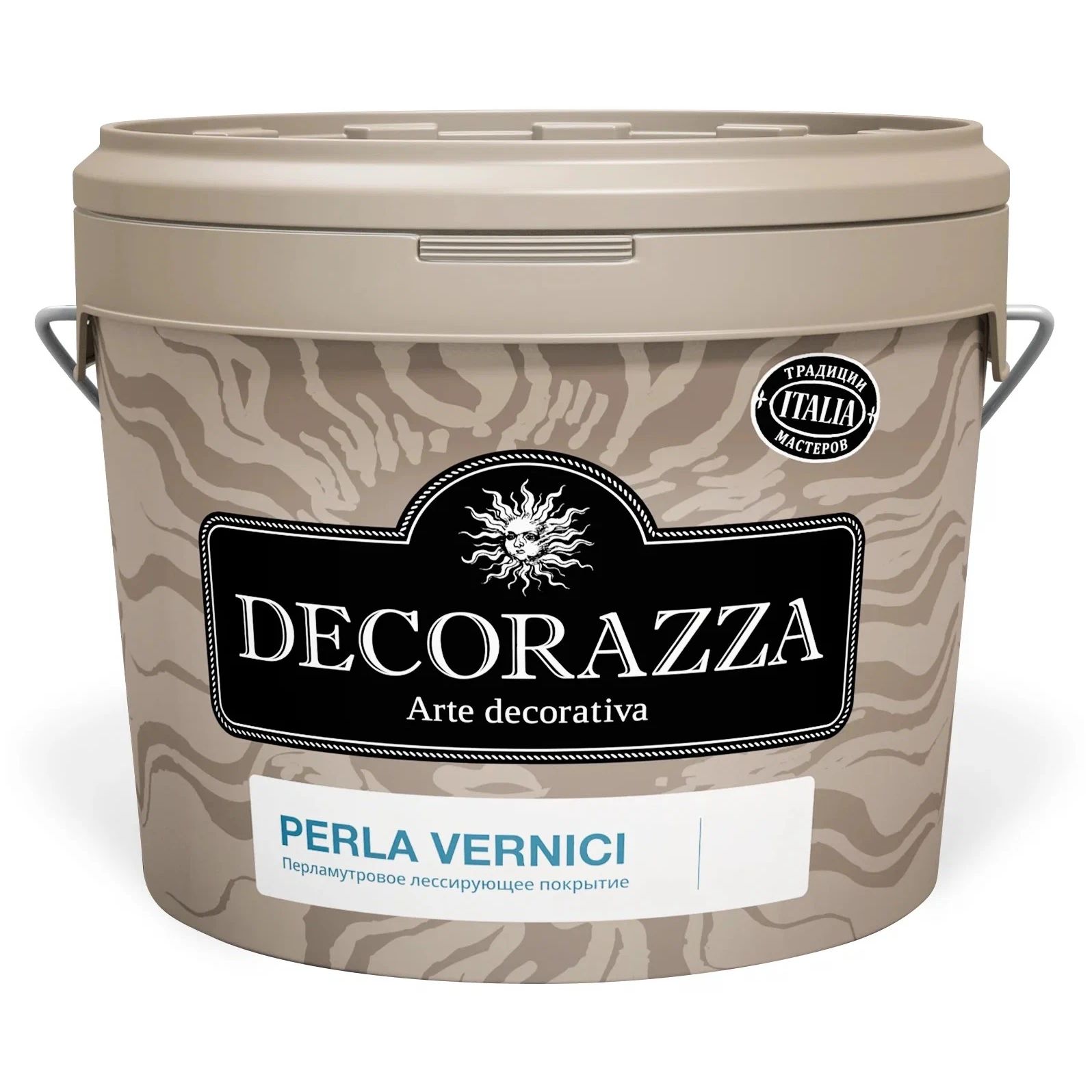 Покрытие Decorazza Perla Vernici золото, перламутровое, 2,5 л