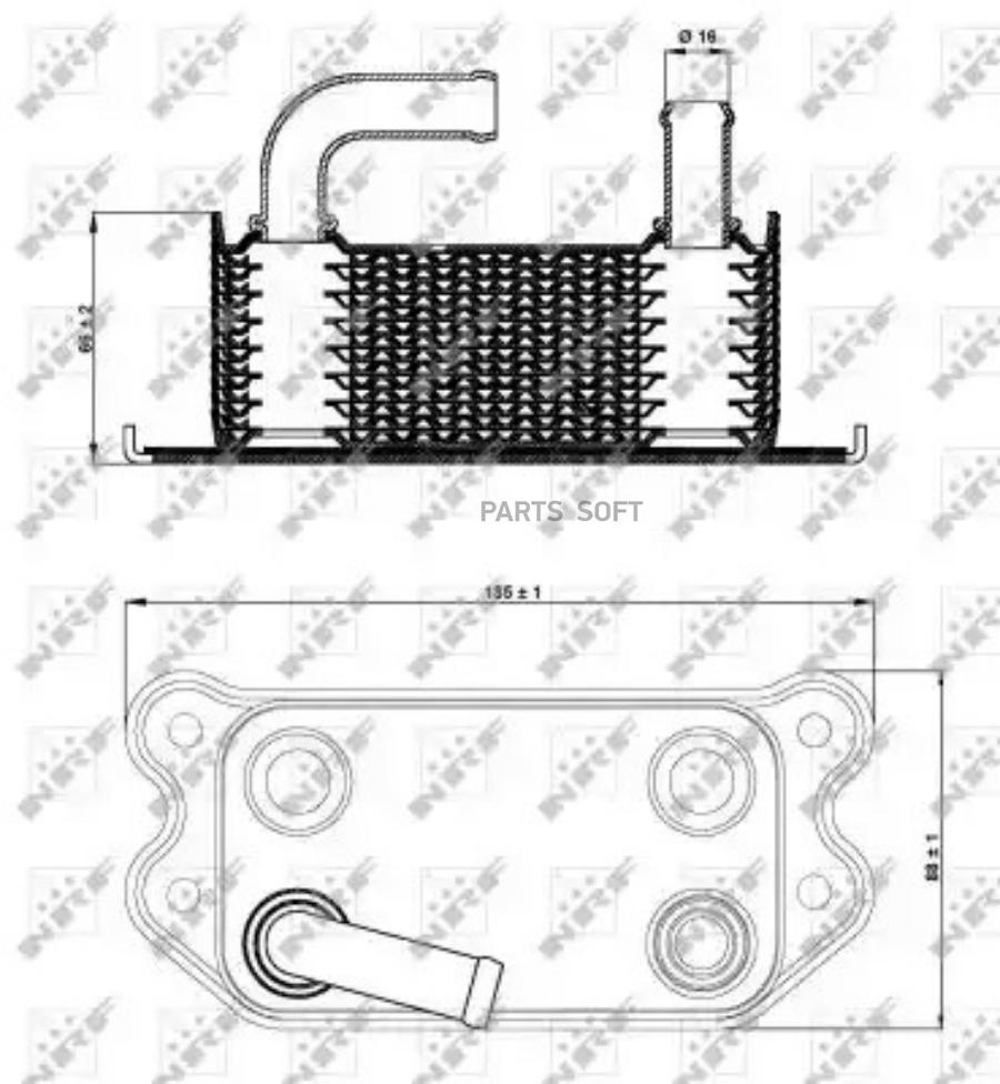 

Радиатор масляный NRF 31296