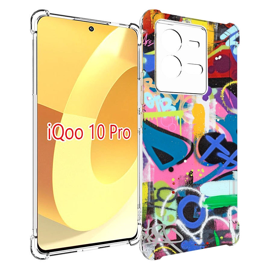 

Чехол MyPads абстракция-графити для Vivo iQOO 10 Pro, Прозрачный, Tocco