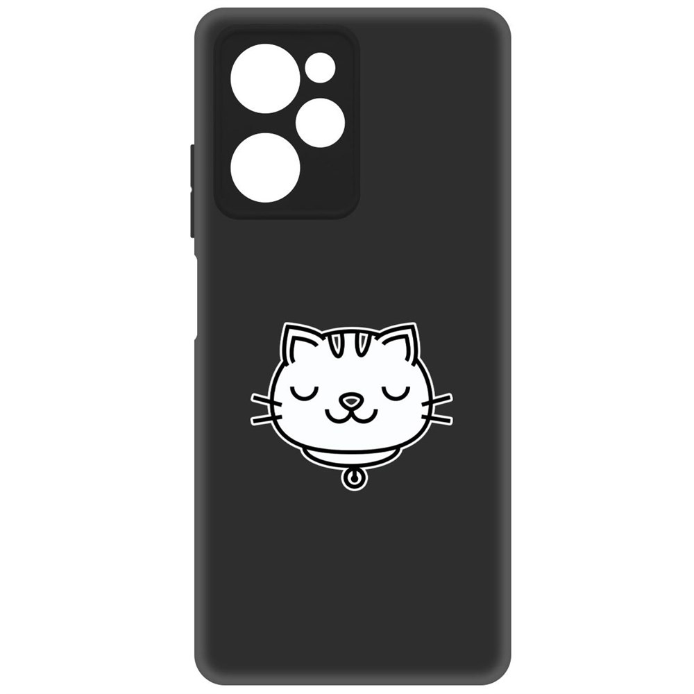 

Чехол-накладка Софт Черно-белая кошка для Poco X5 Pro