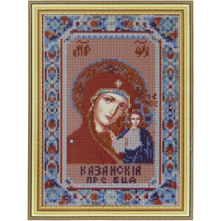 фото Алмазная мозаика, 30*40 см, 065 "икона об. пр. богородица казанская" nobrand