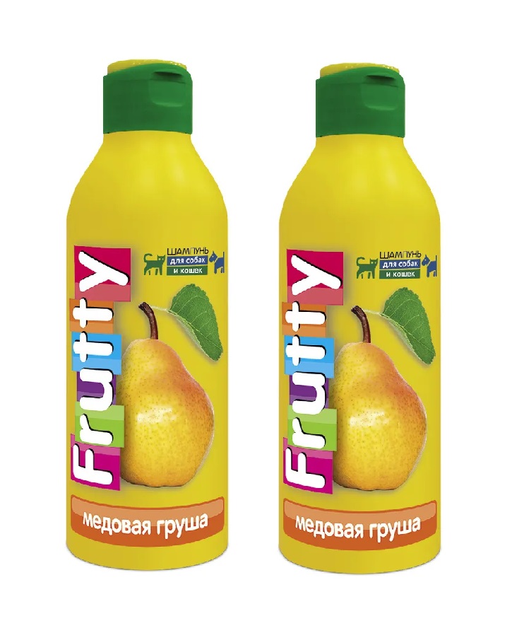 

Шампунь для собак и кошек АВЗ Frutty Медовая груша, 2 шт по 250 мл