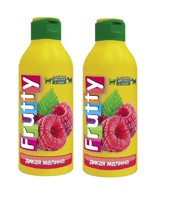 

Шампунь для кошек и собак АВЗ Frutty дикая малина, 2 шт по 250 мл