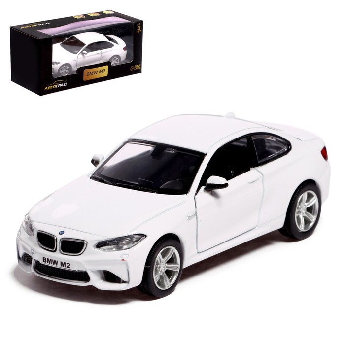 фото Автоград bmw m2 coupe, 1:32, инерция, открываются двери, цвет белый 554034