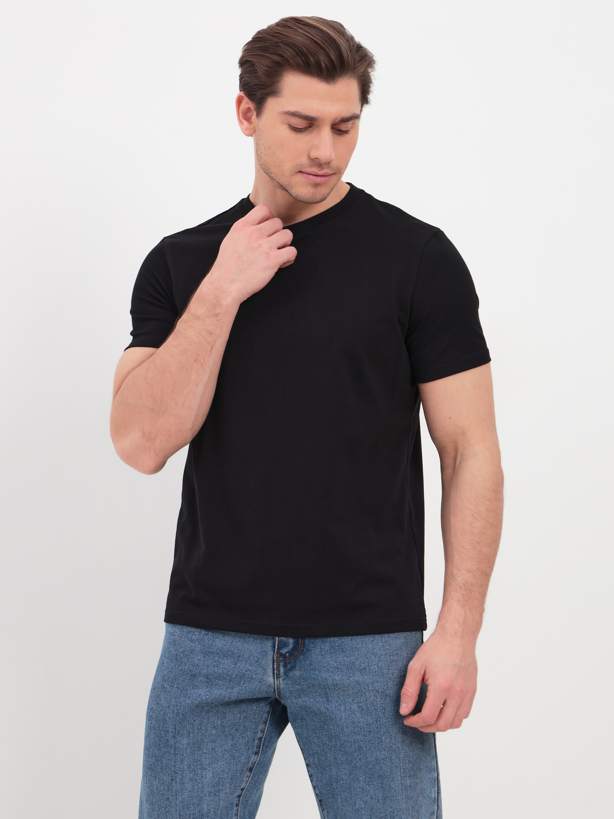 Футболка мужская Yoxa Vibe Slim fit черная L