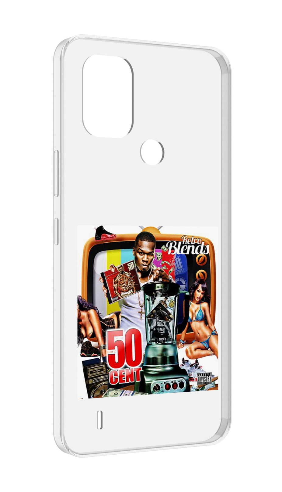 

Чехол MyPads 50 Cent - Retro 50 Cent Blends для Nokia C31, Прозрачный, Tocco