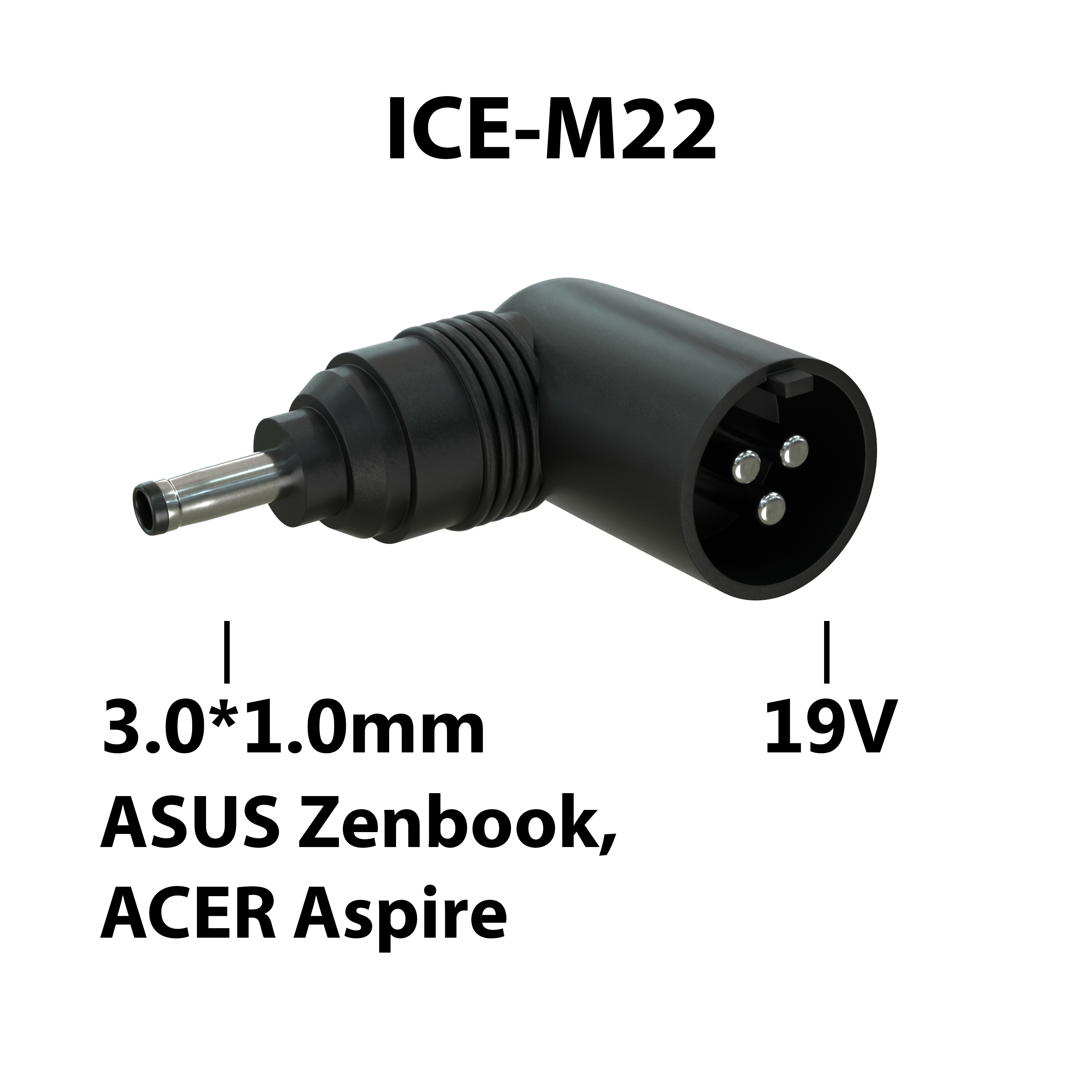 Блок питания для ноутбука ICEPAD ICE-M22 19Вт для ASUS, Acer, Samsung