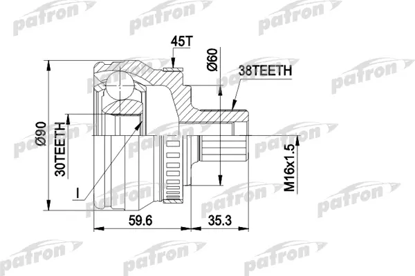 

ШРУС PATRON PCV1377