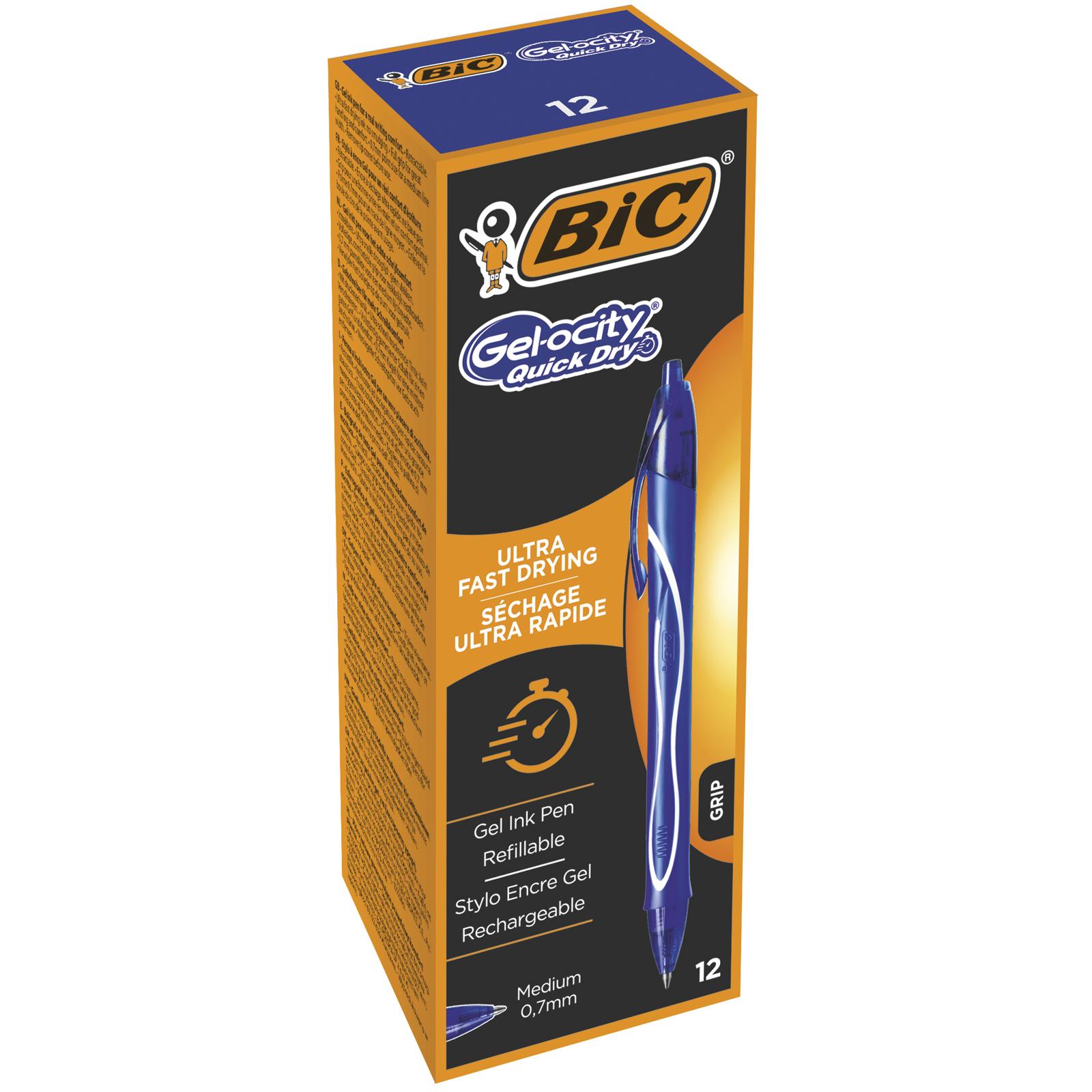 

Ручка гелевая BIC Gel-Ocity Quick Dry синий коробка 12 шт.