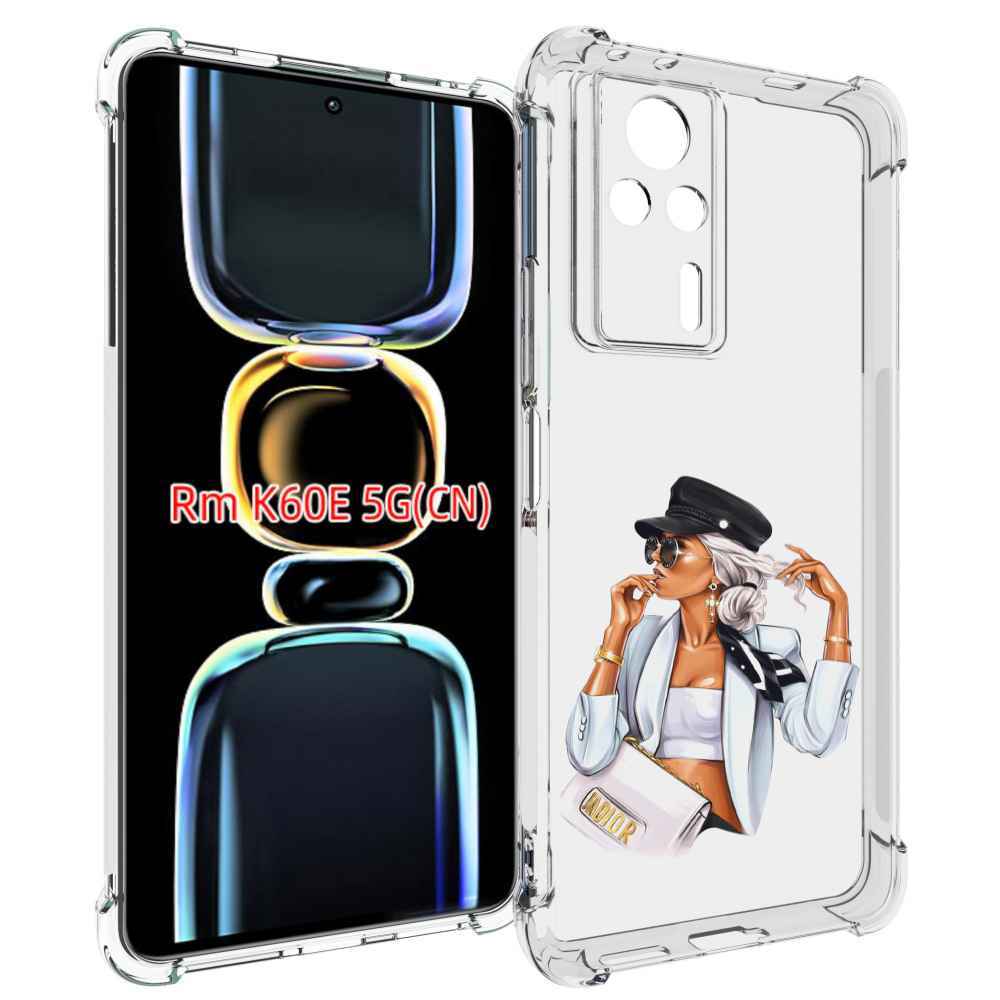 

Чехол MyPads девушка-в-белом-с-модной-сумочкой женский для Xiaomi Redmi K60E, Tocco