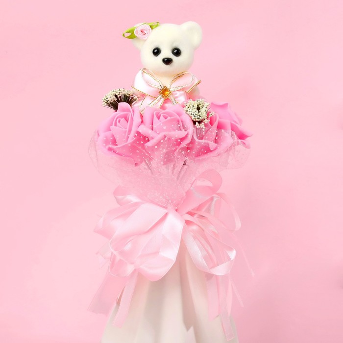 

Milo toys Для тебя, 7 цветков, цвет бело-розовый, 14 смх14 смх26 см
