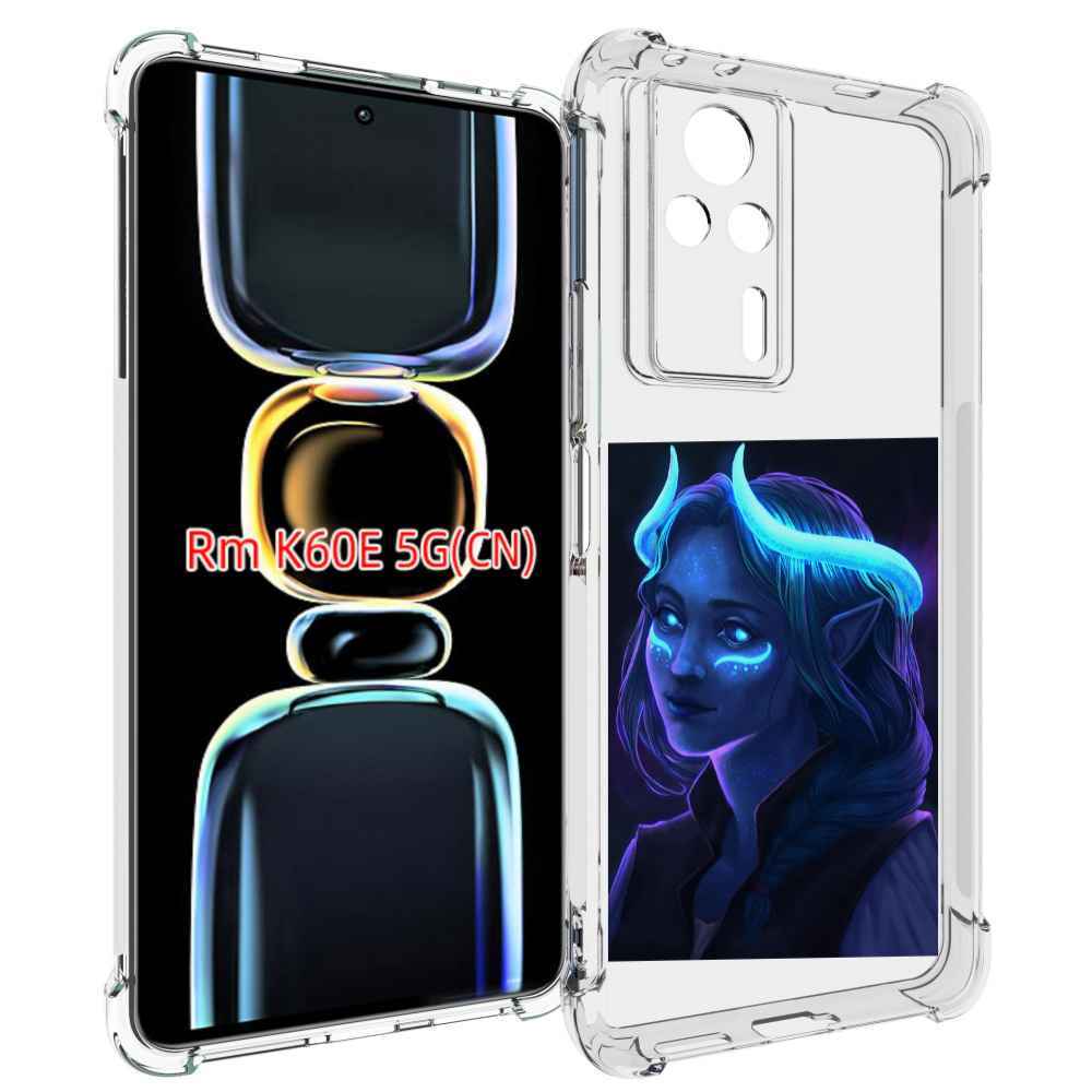 

Чехол MyPads девушка синяя ледяная женский для Xiaomi Redmi K60E, Tocco
