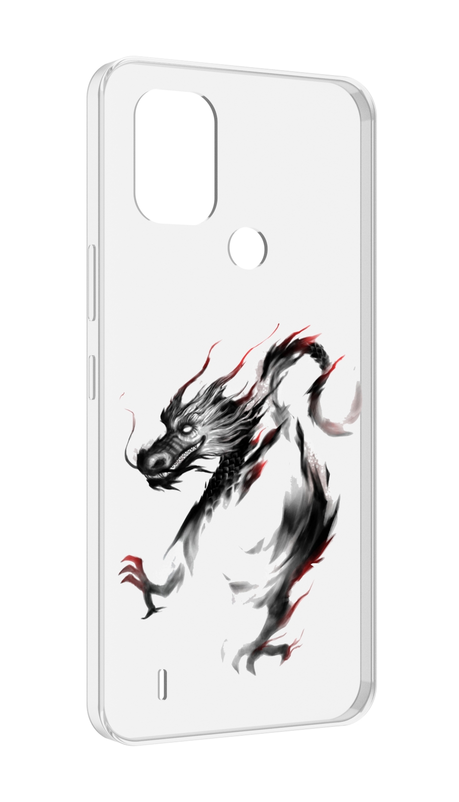 

Чехол MyPads черный дракон для Nokia C31, Прозрачный, Tocco