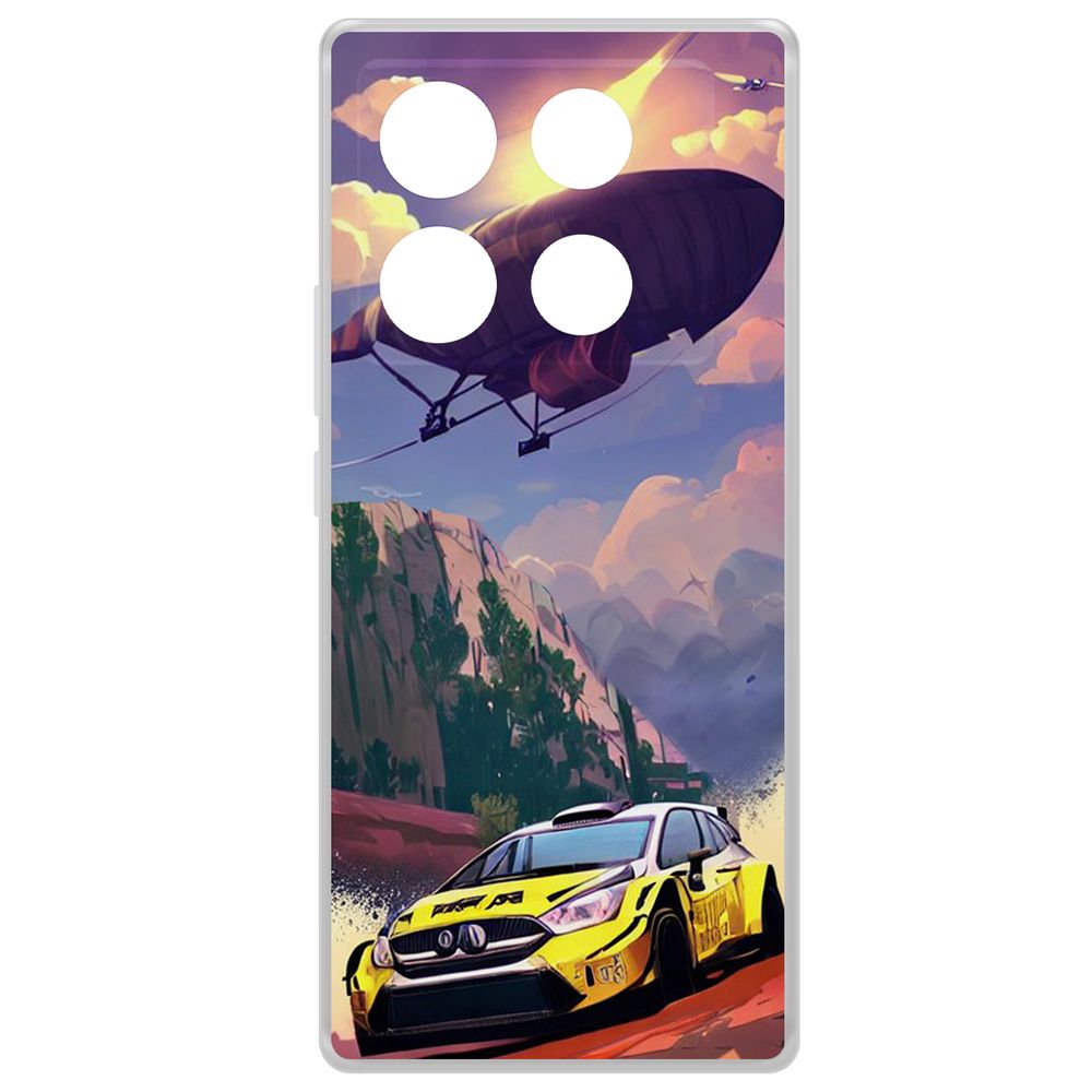 

Чехол-накладка Krutoff Clear Case Гонка для INFINIX Note 40 Pro, Прозрачный