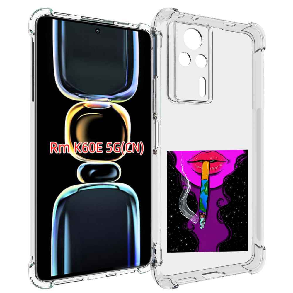 

Чехол MyPads девушка курит землю женский для Xiaomi Redmi K60E, Tocco