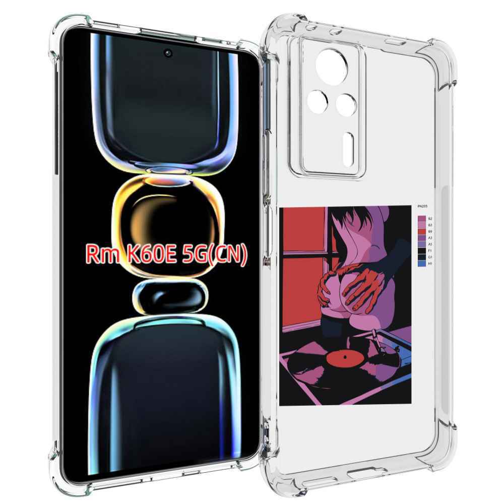 

Чехол MyPads девушка красивая сзади женский для Xiaomi Redmi K60E, Tocco