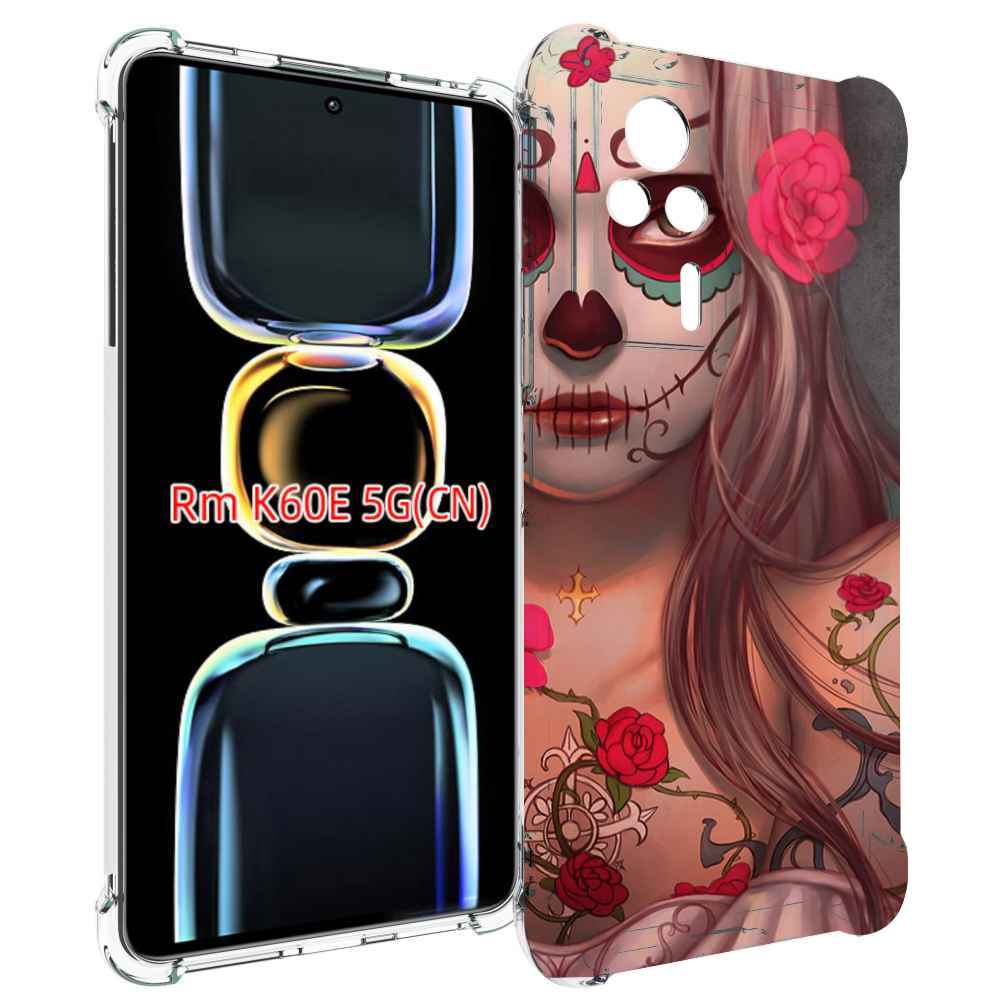 

Чехол MyPads девочка в рисунках для Xiaomi Redmi K60E, Tocco