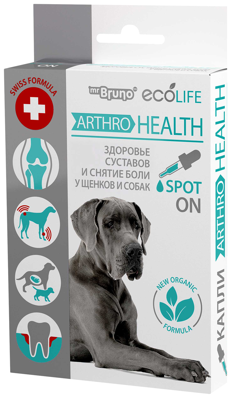 Арома-капли для щенков и собак Mr. Bruno Ecolife Артро Здоровье, 10 мл, 40 гр