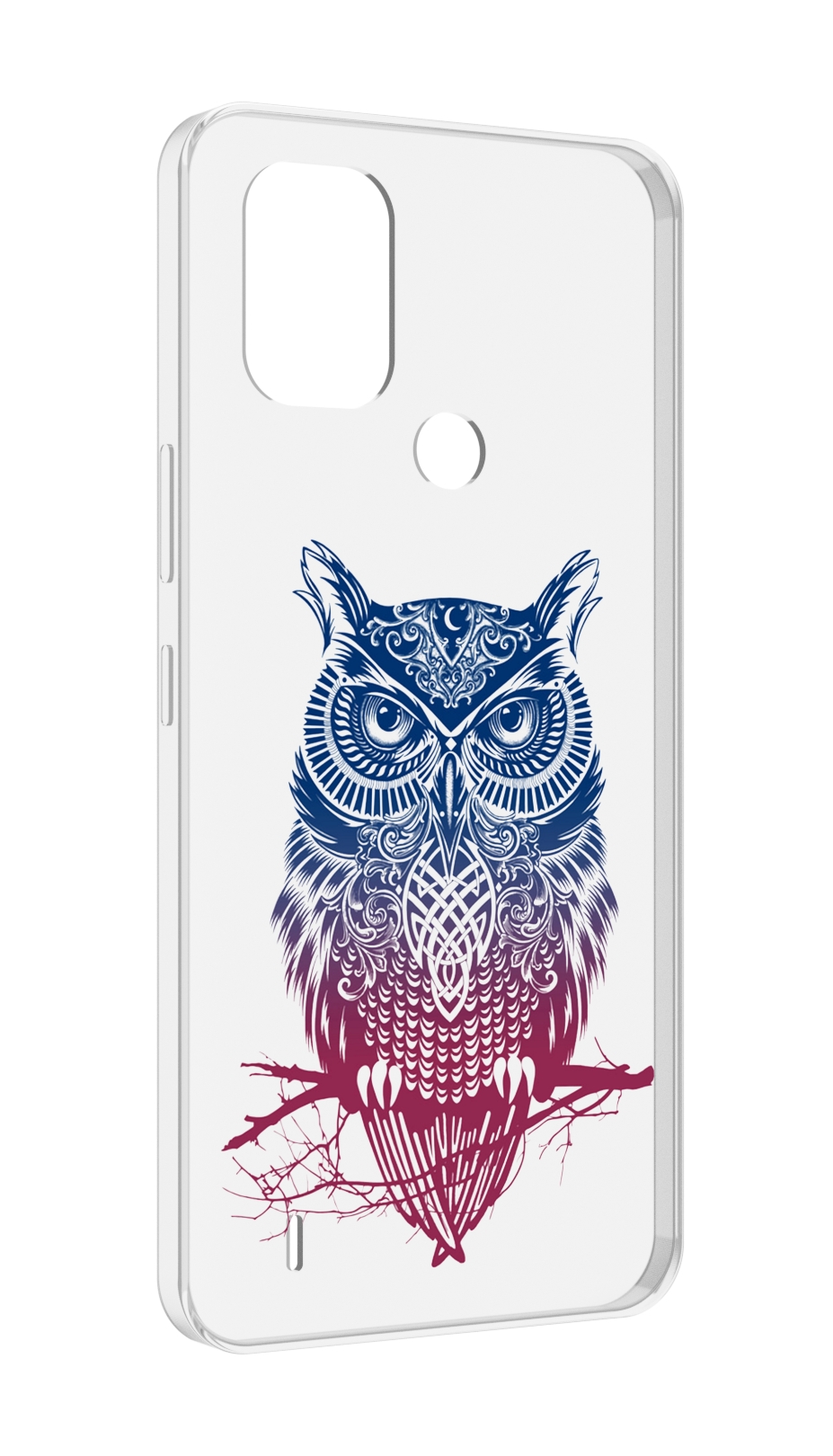 

Чехол MyPads хиппи сова для Nokia C31, Прозрачный, Tocco