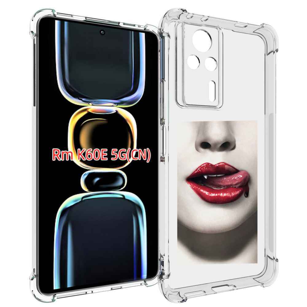 

Чехол MyPads губы-вампирши для Xiaomi Redmi K60E, Tocco