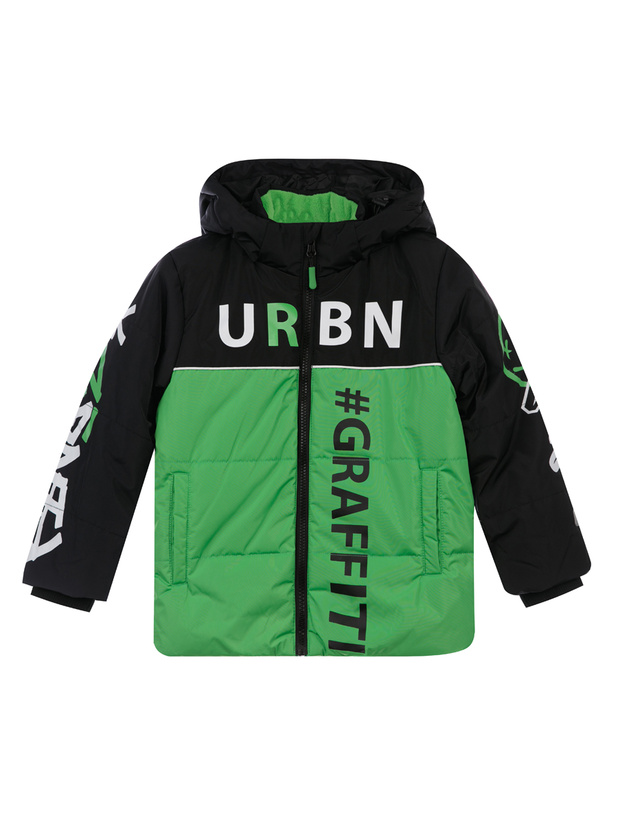 

Куртка детская PlayToday 32212009, зеленый, черный, р.104, 32212009