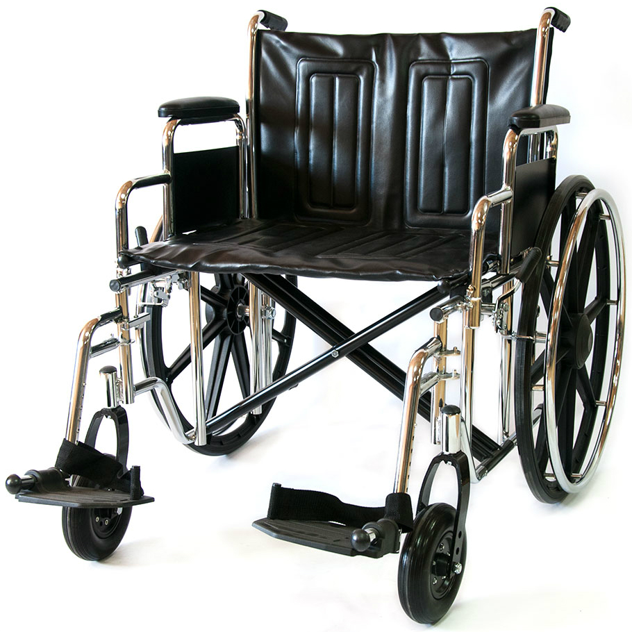 фото Кресло-коляска усиленная мега-оптим 711ae (литые колеса) 61 размер