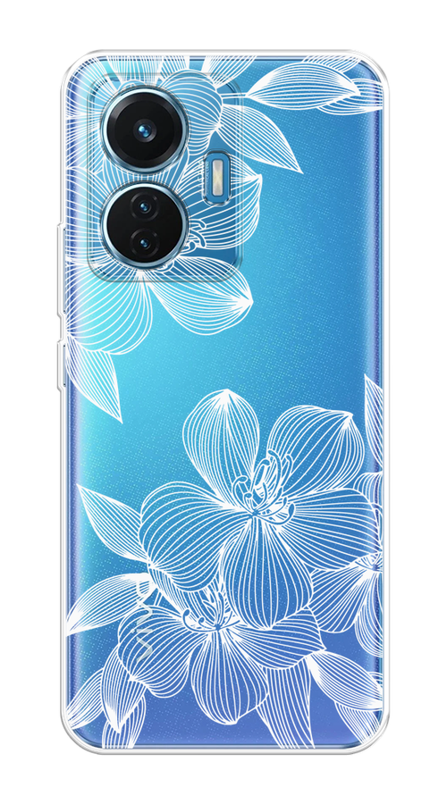 

Чехол на Vivo T1 "Крокус", Белый;прозрачный, 267150-1