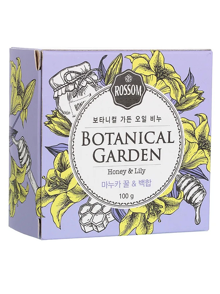 фото Мкн мыло туалетное botanical garden oil soap (honey&lily) 100gr mukunghwa