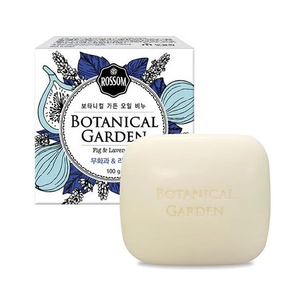 фото Мкн мыло туалетное botanical garden oil soap (fig&lavender) 100gr mukunghwa