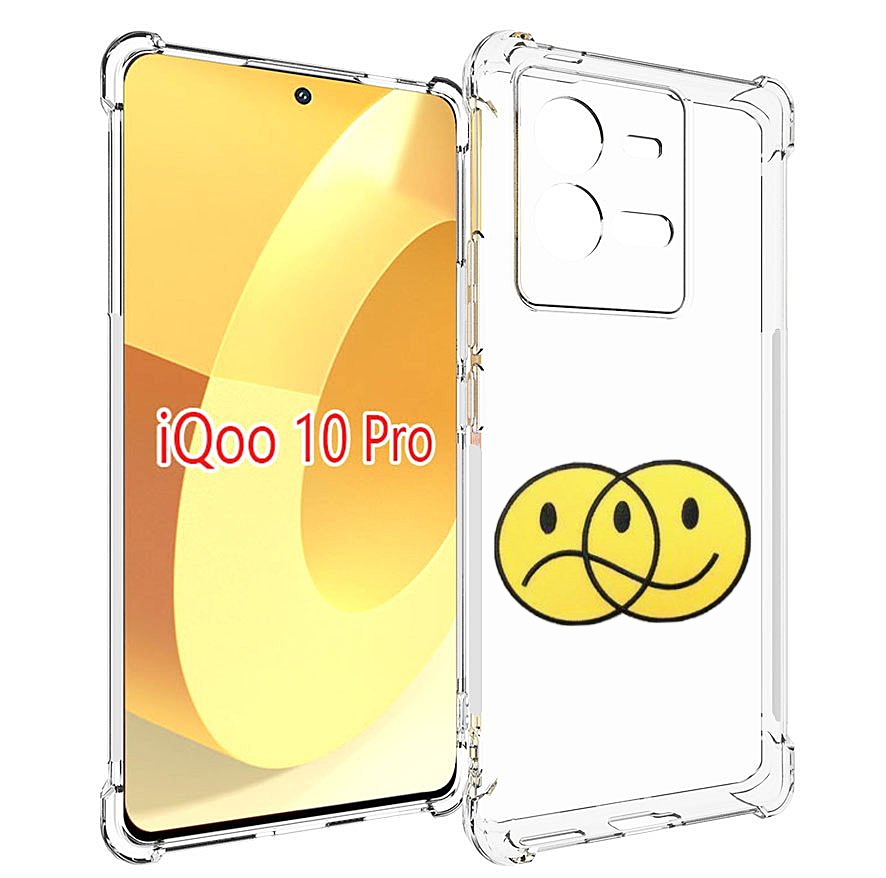 

Чехол MyPads Хиппи для Vivo iQOO 10 Pro, Прозрачный, Tocco