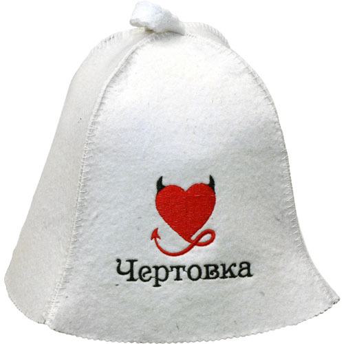 

Шапка для бани Rusher Чертовка 1034127  белый, Чертовка