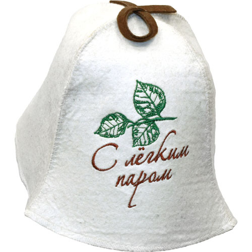 

Шапка для бани С легким паром 1034124  белый, С легким паром
