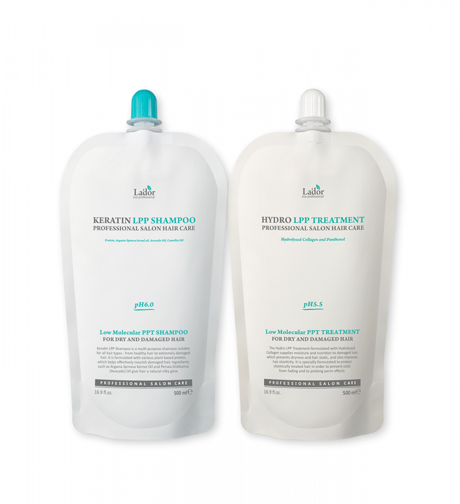 Набор La'dor Keratin LPP Shampoo & LPP Treatment Mask Set, 2 x 500 мл.